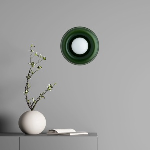 Aplica de perete, Living, Hol, Scara, Sticla, Verde, TEVO 245596 universul-luminii.ro