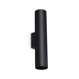 Aplica de perete LOOK AP2 ROUND D60 H300 NERO
