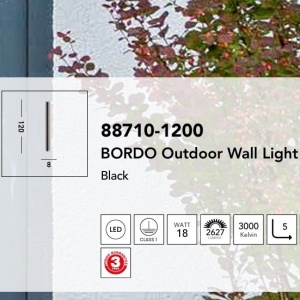Aplica de perete lumina ambientala exterior Bordo LED, H-120cm 159266 universul-luminii.ro
