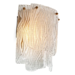 Aplica de perete LUX design deosebit Asinara, sticla texturata - Img 4