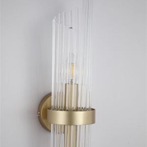 Aplica de perete metal auriu, tije din sticla Lara 562576 universul-luminii.ro