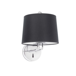 Aplica de perete moderna design elegant MONTREAL crom/negru 80736 universul-luminii.ro