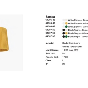 Aplica de perete moderna design elegant SAMBA mini alb/verde - Img 5