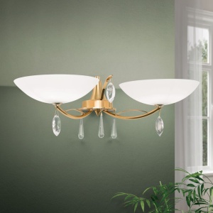 Aplica de perete OPALDESIGN, auriu mat