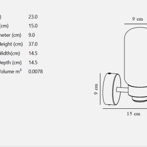 Aplica de perete pentru baie stil minimalist nordic IP44 Tutan 230136 universul-luminii.ro