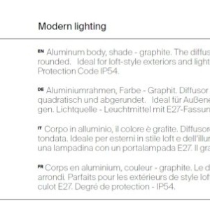 Aplica de perete pentru exterior IP54 Conf 228216 universul-luminii.ro