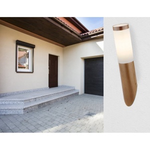 Aplica de perete pentru iluminat exterior IP44 Boston maro 120736 universul-luminii.ro