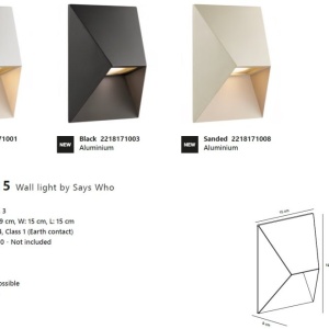 Aplica de perete pentru iluminat exterior IP54 Pontio 15 negru 115136 universul-luminii.ro