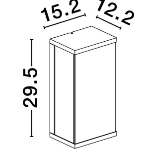 Aplica de perete pentru iluminat exterior IP65 REGINA 205916 universul-luminii.ro
