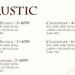 Aplica de perete rustica fabricata manual din lemn Rustic WOOD-RU-AP1 54756 universul-luminii.ro