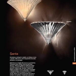 Aplica de perete Santa AP1 Small Oro 013046 66376 universul-luminii.ro