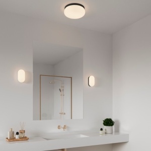 Aplica de perete sau tavan baie IP44 Foam Oval negru 221136 universul-luminii.ro