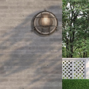 Aplica de perete sau tavan design industrial IP44 Bulkhead Round 111706 universul-luminii.ro