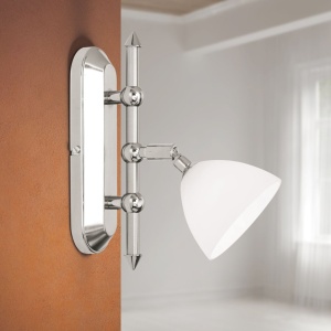 Aplica de perete sau tavan design modern OPALDESIGN 1L, satin 163496 universul-luminii.ro