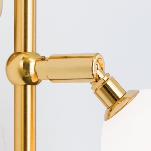 Aplica de perete sau tavan design modern OPALDESIGN 2L, auriu mat - Img 6