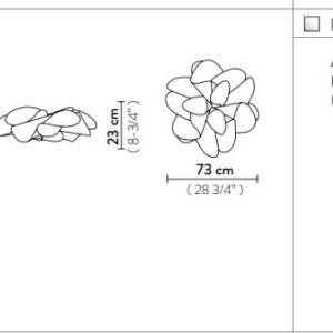 Aplica de perete sau tavan LED realizata manual Etoile Prisma - Img 3