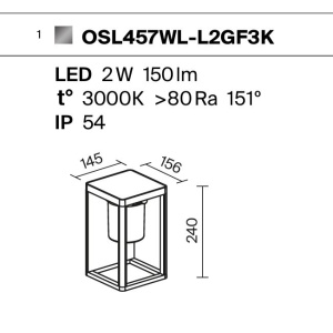 Aplica de perete solara cu senzor de miscare Shatter 231206 universul-luminii.ro