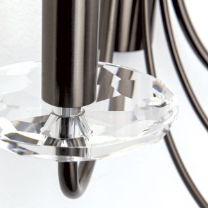 Aplica de perete stil clasic cu cristal K9 ARIANE2L nickel inchis 234886 universul-luminii.ro