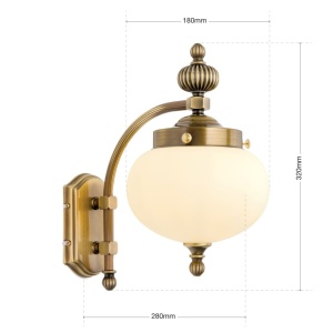 Aplica de perete stil clasic Nostalgie down alama antique/champagne 234096 universul-luminii.ro