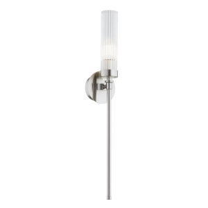 Aplica de perete stil elegant PRESTON nickel/sticla clara