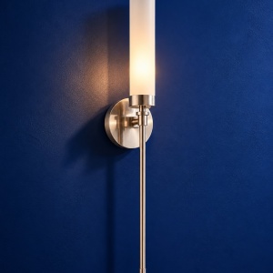 Aplica de perete stil elegant PRESTON nickel/sticla opal - Img 6
