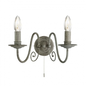 Aplica de perete stil rustic Greythorne 3362-2GY SRT - Img 1