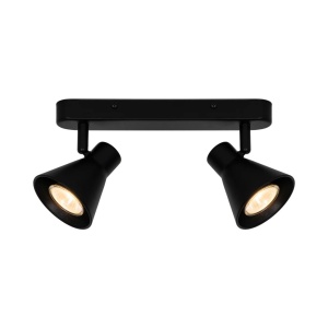 Aplica de perete / tavan cu 2 spoturi directionabile design modern Eik 2 negru