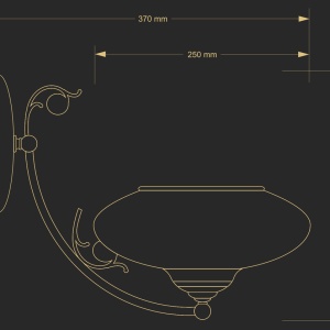 Aplica design clasic realizata manual CASAMIA 76486 universul-luminii.ro
