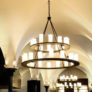 Aplica din fier forjat design torta ideala pentru intrari reprezentative sau spatii similare, WL 3625 176356 universul-luminii.ro
