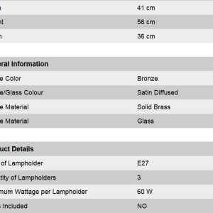 Aplica eleganta design LUX Budapest, bronz WA 2-689/3 bronze/376 klar-matt OR 68636 universul-luminii.ro
