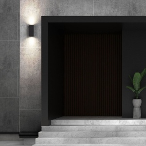 Aplica exterior 2xGU10, IP65 METO negru