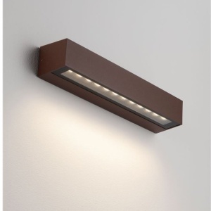 Aplica exterior corten liniara 38cm IP65 LED CCT PRISMATIC - Img 5