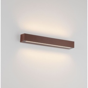 Aplica exterior corten liniara 50cm IP65 LED CCT PRISMATIC - Img 8