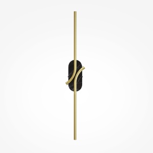 Aplica LED ambientala design minimalist Renaissance negru/alama 145666 universul-luminii.ro