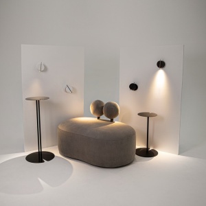 Aplica LED ambientala reglabila design modern minimalist Nuance alb/auriu - Img 7