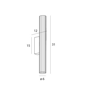 Aplica LED baie iluminat elegant IP44 Fayette H-31cm 238996 universul-luminii.ro