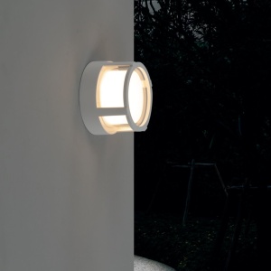 Aplica LED CCT pentru exterior IP65 CREEK diametru 17cm, alba MA-8855 171636 universul-luminii.ro