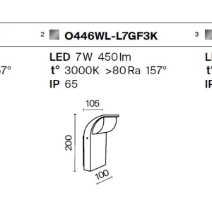 Aplica LED cu senzor de miscare iluminat exterior IP44 Stock 226906 universul-luminii.ro