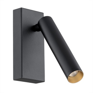 Aplica LED cu spot design modern Rio negru 124506 universul-luminii.ro