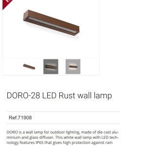 Aplica LED de exterior ambientala design modern IP65 DORO-28 maro 92446 universul-luminii.ro