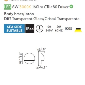 Aplica LED de exterior decorativa IP44 DRAK alama 82666 universul-luminii.ro