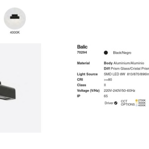 Aplica LED de exterior design modern IP65 BALIC Black 214626 universul-luminii.ro