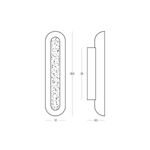 Aplica LED de perete decorativa SOL Alabaster - Img 6