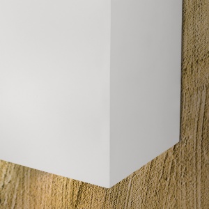 Aplica LED de perete design ambiental Cube 2 alba - Img 5