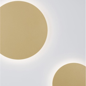 Aplica LED de perete design ambiental CYRCLE 30cm aurie 204106 universul-luminii.ro