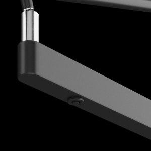 Aplica LED de perete directionabila design modern Fad negru mat 120006 universul-luminii.ro