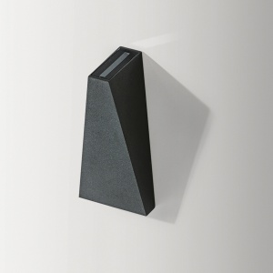 Aplica LED de perete exterior cu iluminat ambiental IP54 ZITA XL gri inchis 70816 universul-luminii.ro