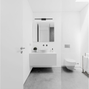 Aplica LED de perete pentru baie design modern FLAT IP44 negru 115566 universul-luminii.ro