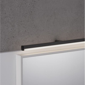 Aplica LED de perete pentru baie design modern Glim negru 115586 universul-luminii.ro