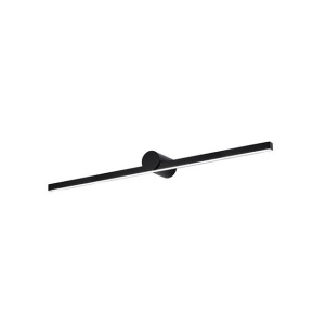 Aplica LED de perete pentru baie, IP54 design modern SHINE negru